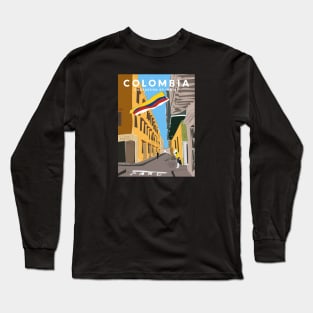 Cartagena de Indias, Colombia Travel Poster Long Sleeve T-Shirt